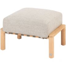 4Seasons - Lucas Fusshocker Teak natur inkl. Kissen