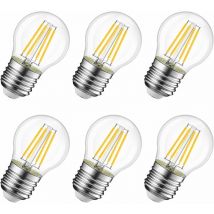 Memkey - 4W Ampoule led Filament E27 G45, Equivalent à Ampoule Incandescence 40W, 470Lm 2700K Blanc Chaud, Ampoule Edison Vintage, Non Dimmable, Lot