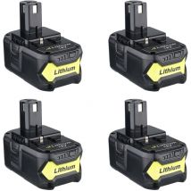 4X 5.5Ah Li-ION 18V P108 P107 Batterie pour Robi 18V Batterie RB18L40 RB18L50 RB18L25 pour Robi 18V One+ Batterie P122 P105 P102 P103 P104