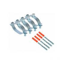 4x Armaflex Bügelschelle mit Dübel und Stockschraube für DuoSolar va Wellrohr DN16 SCH-DN16-FEF14
