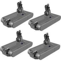 Powerwings - 4X Batterie pour Dyson V11 Absolute Extra V11 Absolute V11 295124-01 25,2V 3600mAh Batterie à vis