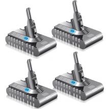 Powerwings - 4X Battery V8 for Dyson Battery Dyson 21,6V 4000mAh Dyson V8 Vacuum Cleaner 21.6 v V8 Battery for Dyson V8 Absolute / V8 AnimalV8 Fluffy