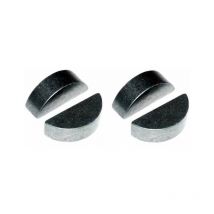 4x Clavette demi lune disque en acier DIN 6888 Arbre Transmission Tracteur Tondeuse Motoculteur Butée Lame Mécanique Fixation, 5x7,5x18,57mm