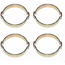 4x Collier de serrage double à 2 oreilles Tuyaux Câbles à sertir Fixation, 11 - 13mm