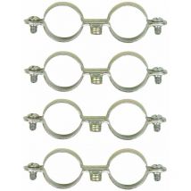 Cyclingcolors - 4x collier double de fixation murale 12mm plomberie raccord tuyau tube maintien