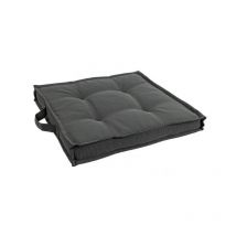 4x Coussin carré 40x40x4 en tissu extérieur