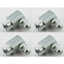 4x graisseur à frapper M8 angle 90 ° embout graissage pompe à graisse manuelle hydraulique tracteur engin agricole tractopelle