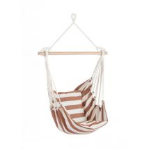 Iperbriko - 4x Hamac suspendu relax 85x100 blanc-brûlé