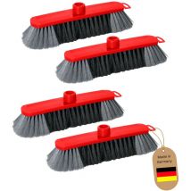 4x Staubbesen Besenkopf – 30 cm Breite – 7 cm Borstenlänge – Hergestellt in Deutschland
