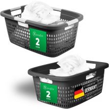 4x Novaliv Wäschekorb Wäschekorb-Set 2x 25L + 2x 40L