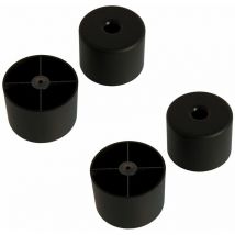4x pied de meuble 42mm x 25mm canapé table fauteuil rond plastique bricolage