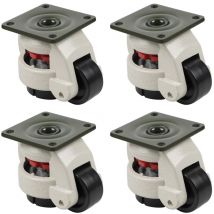 Roulettes de Nivellement Rétractable 500KG pour établi, Roulettes pivotantes, pour machine industrielle Gd-60F roulettes en nylon usage intensif