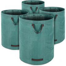 4X Sacchi da giardino 280 Litri, max. Carico 50 kg 3 impugnature 4x sacco fogliame - Gardebruk