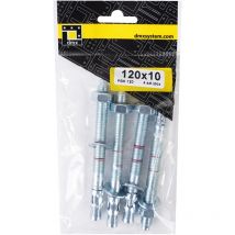 4x Schwerlast-Anker Bolzen 120 mm M10
