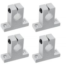 4x SK20 Support d'arbre Linéaire 20mm CNC Unités de Glissière à Billes à Mouvement Linéaire Support de Rail Guide d'arbre pour Imprimante 3D Machine