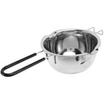 4X Stainless Steel Double Boiler Pot Set with Silicone Spatula for Melting Chocolate, Soap, Wax and Candle Making