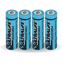 4x Ultralife Lithium 3,6V Batterie LS14500 - aa - UHE-ER14505 LS14500 Li-SOCl2