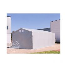 4x8m hangar TOOLPORT, PVC 850 N, H. 3m avec portes à fermeture Eclair
