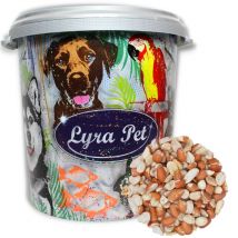 10 kg Lyra Pet Erdnusskerne Splits gemischt blanchiert und mit Haut hk Argentinien in 30 l Tonne