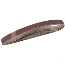 5 bandes abrasives 10 x 330 mm grain 80 Silverline 386171