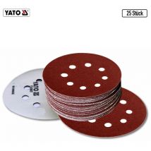 5 bis 250 stück Klett Schleifscheiben Haftschleifscheiben Schleifpapier gelocht +ø 125 mm, P150, 25 Stück