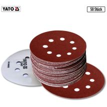 5 bis 250 stück Klett Schleifscheiben Haftschleifscheiben Schleifpapier gelocht +ø 125 mm, P150, 50 Stück