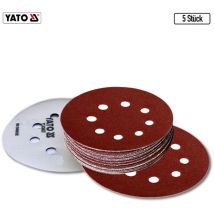 5 BIS 250 STÜCK Klett Schleifscheiben Haftschleifscheiben Schleifpapier gelocht +Ø 125 mm, 5 Stück, P220