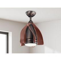 Deckenleuchte terna mit Ventilator und Fernbedienung höhenverstellbar, ø 38cm