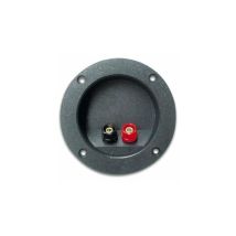 Bornier pour enceinte rond nickelé – HQ POWER