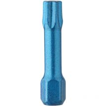 Embouts de vissage impact blue-shock Torx - U613 T25 Long. Totale 30 - Pack de 5
