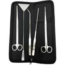 5 En 1 Ciseaux Aquarium, Tank Tweezers Ciseaux Ensemble D'Outils De Spatule,en Acier Inoxydable,aquascaping Outil Pour Aquarium-fei Yu