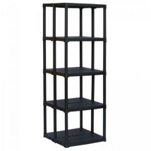 Artplast - Etagère de Rangement 5 Niveaux Charge Max 200 kg Polypropylène Résistant - Garage Atelier Intérieur Extérieur Art Plast