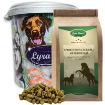 5 kg Lyra Horse Leinkuchen Leckerli in 30 l Tonne