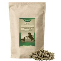 Lyra – 5 kg Pferde-Leckerli mit Apfeltrester – 40 % Sonnenblumenfaser, 36 % Luzernegrünmehl, 15 % Leinkuchen, 5 % Apfeltrester