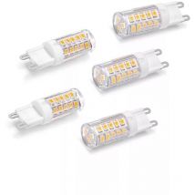 5 Lampadine G9 Lampadina Led 4.8 w = 60 w Luce Calda Per Lampadario Applique