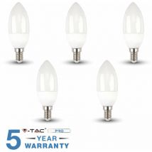 Lampadine led V-tac Candela E14 3.7W lampadina luce naturale 5 pezzi