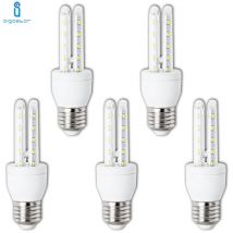 Aigostar - 5 lampes led 4W cold light low consumption E27 6400K B5 T3 2U