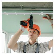 Meter faltbare gebogene Deckenvorhangschiene, flexible gebogene Vorhangschiene, weiche Vorhangschiene für Vorhangschiene mit Metallvorhanghaken,