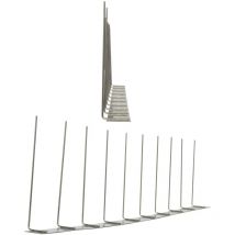Pestsystems - 5 mètre pics anti pigeons 1 rangées V2A Standard - solution de qualité pour contrôle des oiseaux base d'acier inoxidable de contrôle
