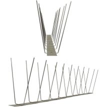 Pestsystems - 5 mètre pics anti pigeons 2 rangées V2A Standard - solution de qualité pour contrôle des oiseaux base d'acier inoxidable de contrôle