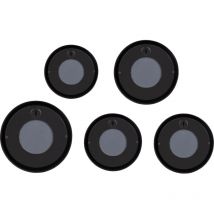 Boite A Design - Miroir déco design, 5 Miroirs Lia ronds design Noir en Verre