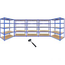 Monster Racking - T-Rax Strong Storage Shelves, Blue, 120cm w, 60cm