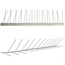 Pestsystems - 3 mètre (6 x 0,5 m) pics anti pigeon pour gouttière 2 rangées V2A Titan - solution de qualité pour contrôle des oiseaux pointes en