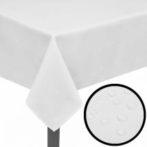 5 Nappes de table Blanc 130 x 130 cm DEC022300