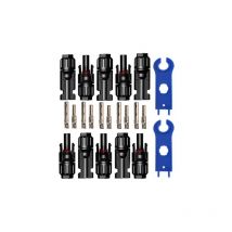 Aiperq - 5 Paar PV-Stecker, Solar-Photovoltaik-Stecker mit Sechskantschlüssel, wasserdichte elektrische Solar-Steckverbinder Stecker + Buchse für
