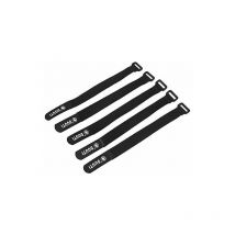 5 Pack Black Adjustable Nylon Bike Tie Down Straps