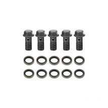 5 pcs Raccord de Frein Crea Banjo Vis Boulon de Frein de Moto M10X1mm en Acier Inoxydable Kit de Joint d'Etanchéité pour Maître Etrier de Frein