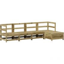 5 Piece Garden Sofa Set Impregnated Wood Pine vidaXL