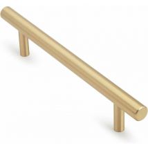 5 Pieces Brass Drawer Knobs for Cupboards Kitchen Cabinet Handle, 160mm Hole Centers