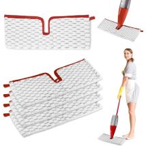 5 Pièces pour Vileda Spray Balai Recharge Kit,2 en 1 Microfibres Réutilisable pour Vileda 1-2 Spray Max Balai Recharge, pour Convient à Tout Type de